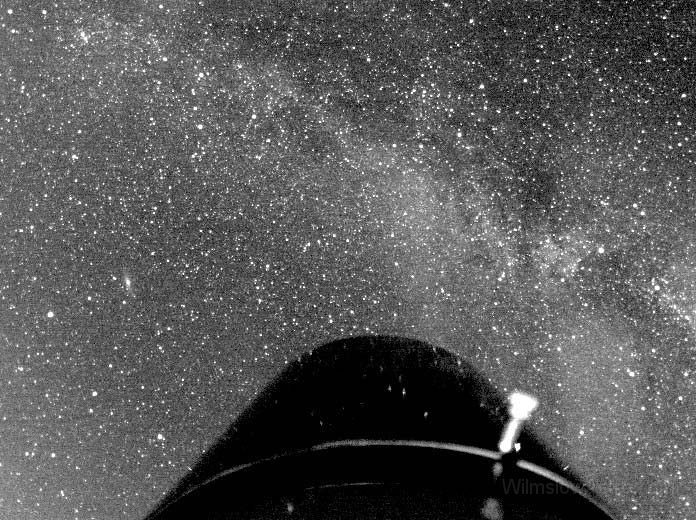 milkyway_030928.jpg -    Object:   Milkyway     Date:   September 9th 2003     Instrument:   8mm lens     Camera:   SXV-H9     Exposure:        Filters:   None     Comments:   Piggyback widefield taken at Kelling Heath  