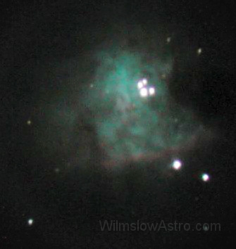 20010110_205624.jpg -    Object:   M42 - Orion Nebula     Date:   January 10th 2001     Instrument:   Unknown     Camera:   Nikon CP880     Exposure:        Filters:        Comments:   Handheld afocal eyepiece exposure using a compact camera  
