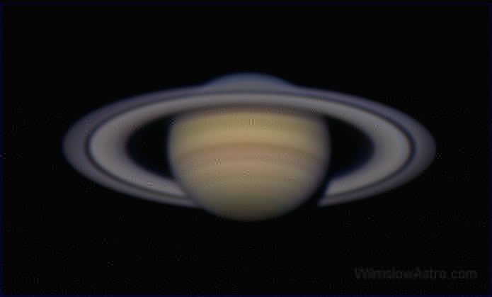 sat_2006-03-02_22-24-54_k3_2000_x2_wave-a_75pct.jpg -    Object:   Saturn     Date:   March 2nd 2006 22:24UT     Instrument:   C9.25 SCT     Camera:   Toucam Pro     Exposure:   2000 frames     Filters:   Baader IR cut     Comments:   Saturn at f/40, 2000 frames stacked double size and the reduced by 75%.  