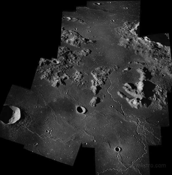 apollo16_herigonius_pano.jpg -    Object:   Apollo 16 Panorama     Date:        Instrument:   Apollo 16 lunar orbiter     Camera:   70mm Hasselblad     Exposure:        Filters:        Comments:   From Apollo 16, Magazine RR Mosaic of images  AS16-119-19154 through AS16-119-19182  Herigonius region.  